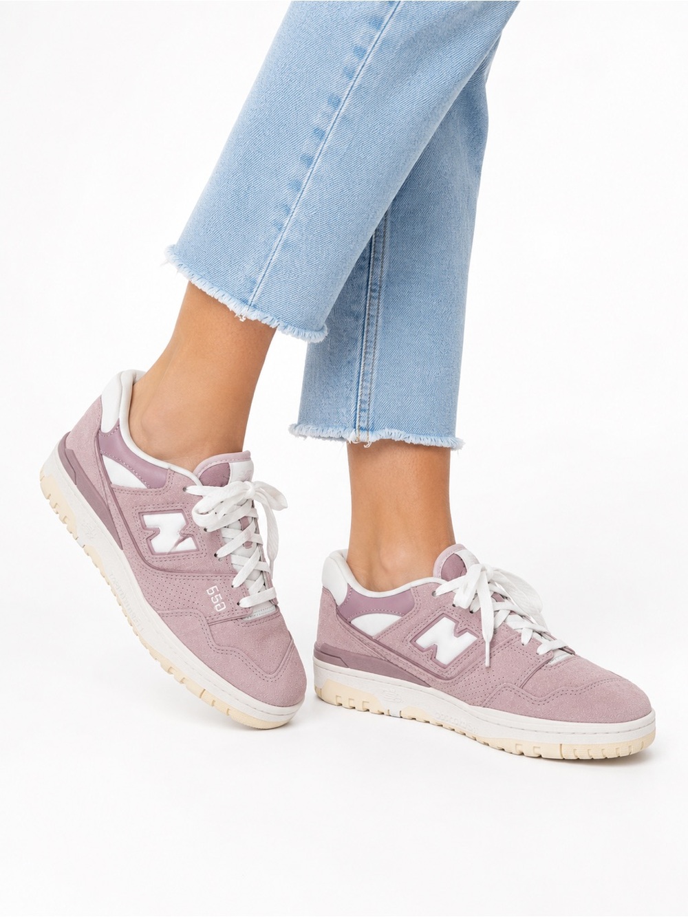 New Balance 550 Purple Mauve Suede Sneakers Women’s Size 7